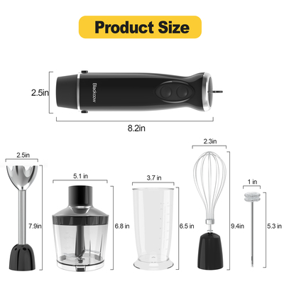 Un buon prezzo. Blender a mano slim ergonomica multifunzione con motore a corrente continua a basso rumore in linea