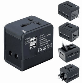 Un buon prezzo. supporto universale della parete di CA del nero dell'adattatore di viaggio del portatile di 5V 1A/5V 2.1A in linea