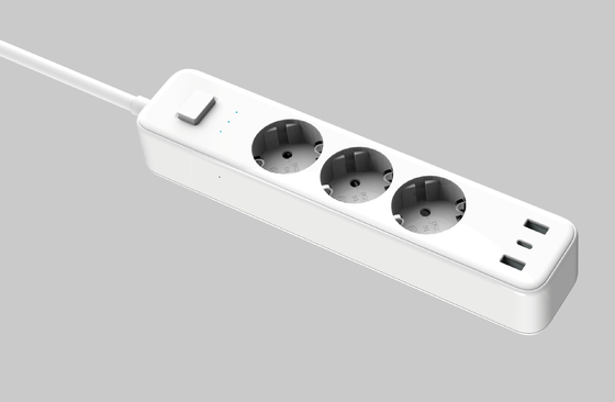 Un buon prezzo. PD 32W Smart Power Strip con porte USB multiple USB C 5V3A 9V2.22A 20W Max, USB A1 + A2 5V2.4A 12W Max in linea