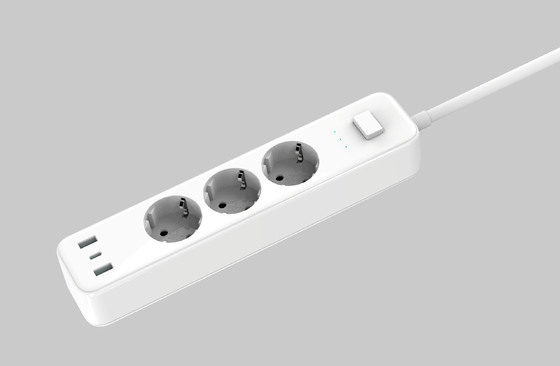 Un buon prezzo. Striscia di alimentazione intelligente da 32W con certificazione CE e prese multiple in linea