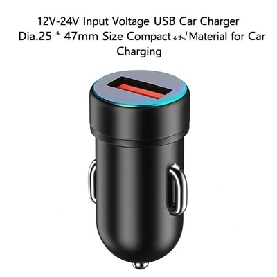 comprare 2.4A Caricabatterie USB per auto a doppia portata 12V-24V per smartphone e tablet online manufacture