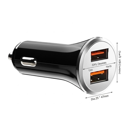 comprare Caricabatterie USB per auto 2.4A 3.0A per ingresso 12V-24V online manufacture