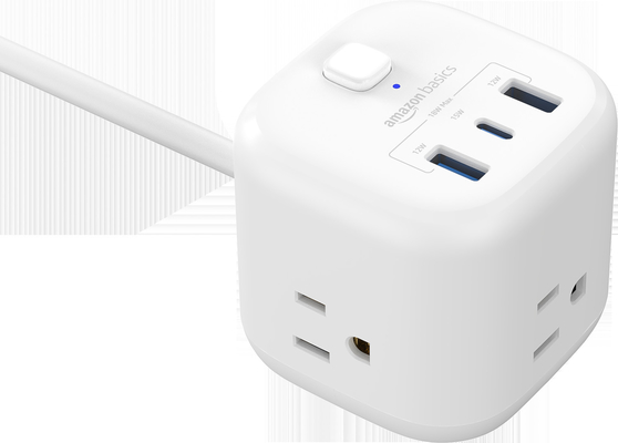 Tre porte USB 18W Max Smart Power Strip con presa CA 125V10A 1250W