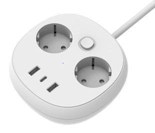 PD 32W e 45W Smart Power Strip con più porte USB, presa AC 250V16A 4000W