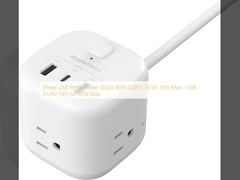 Tre porte USB Stringi di alimentazione con USB C 5V3A 15W Max, USB A1/A2 5V2.4A 12W Max